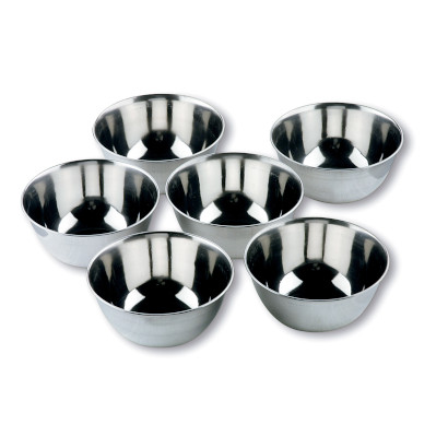 Set of 6 mini Garinox bowls