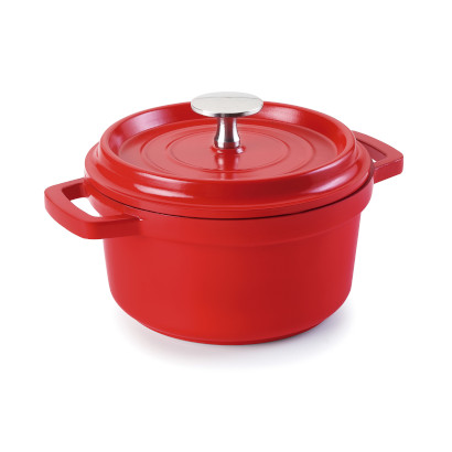 Cacerola con tapa roja Mini Cocotte