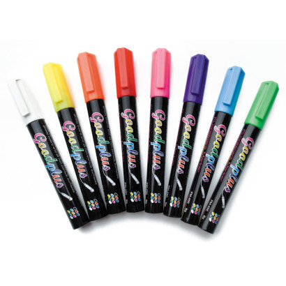 Fluorescent markers in 8 colours