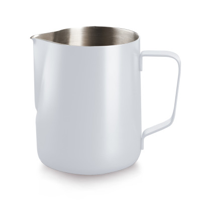 White professional milk jug