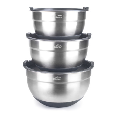 Set of 3 Inox bowls