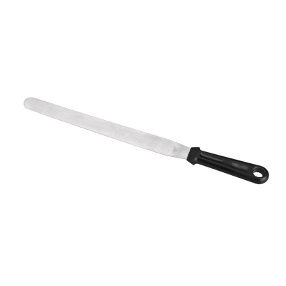 Long straight spatula with solid handle