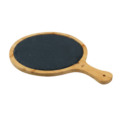 Slate & bamboo board Round