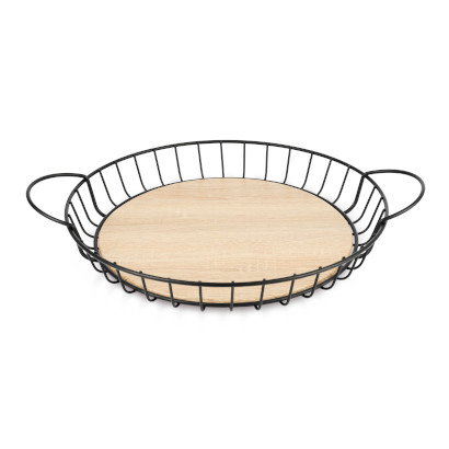 Low round rod fruit bowl