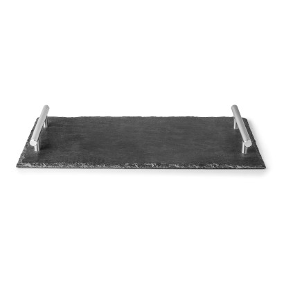 Slate tray with handles