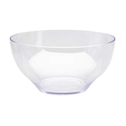 Clear salad bowl