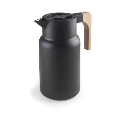 Wood Black thermos carafe