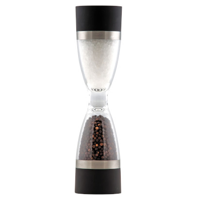 Dual salt-pepper grinder