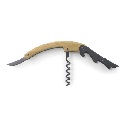 Wooden waiter corkscrew