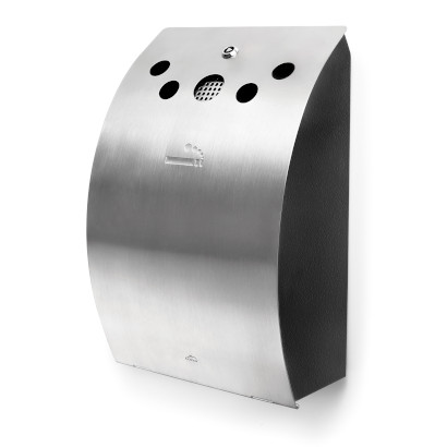 Inox wall ashtray