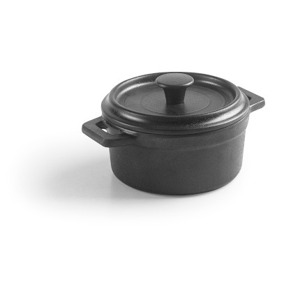 Cacerola con tapa de melamina mini-cocotte Black