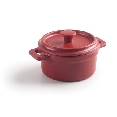 Cacerola con tapa de melamina mini-cocotte Red