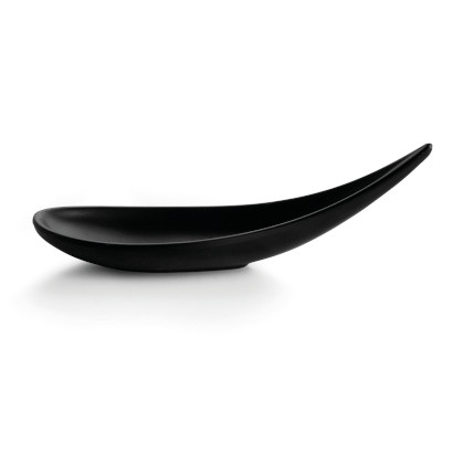 Black snack spoon