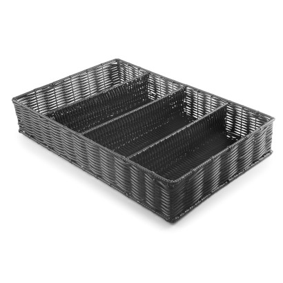 Rattan cutlery tray Pro