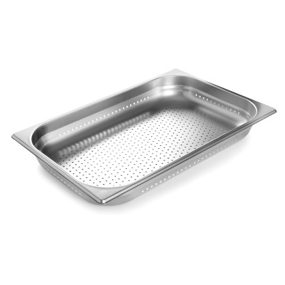 Inox 18/10 perforated container 2/1