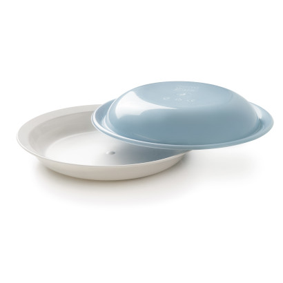 Polycarbonate dinner plate with lid