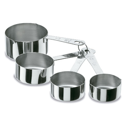 Set 4 stainless steel measuring ladles