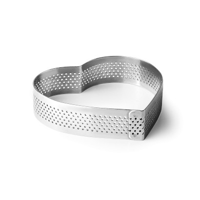 Perforated heart ring