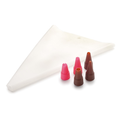 Pastry bag + 5 nozzles