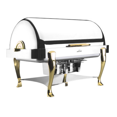 Chafing dish GN 1/1 roll top Latón