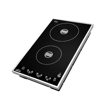 Dual vertical induction hob