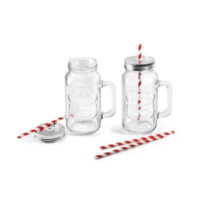 Set 2 glass jars