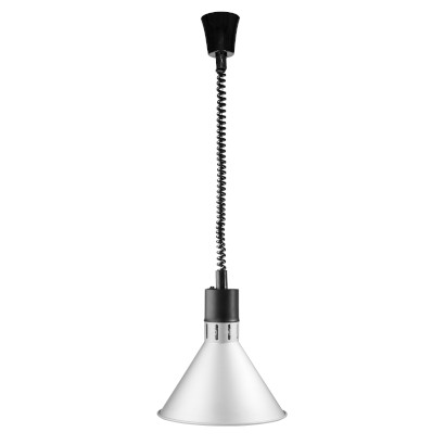 Heating lamp with extendable cone-shaped cable